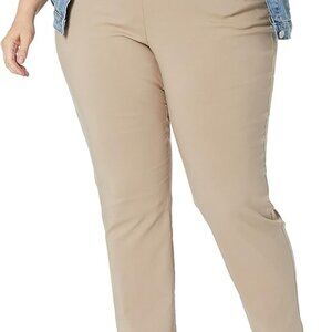 Briggs NY Women's Plus Size Super Stretch Millenium Welt Pocket Pull on Pant